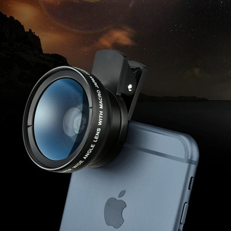 2 In 1 Mobile Camera Lens (Wide Angle + Macro Lens)