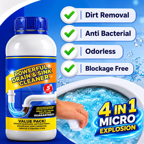 Powerful Drain & Sink Cleaner 100gms (Pack Of 4)