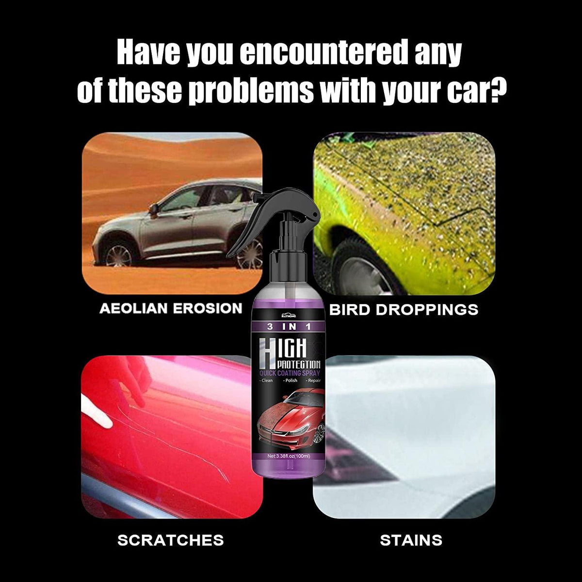 3 In 1 All Purpose Car Cleaner (BUY 1 GET 1 FREE)