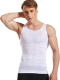 Tummy Control Undershirt Abs Abdomen Slim Stretchable Vest For Men = XXL